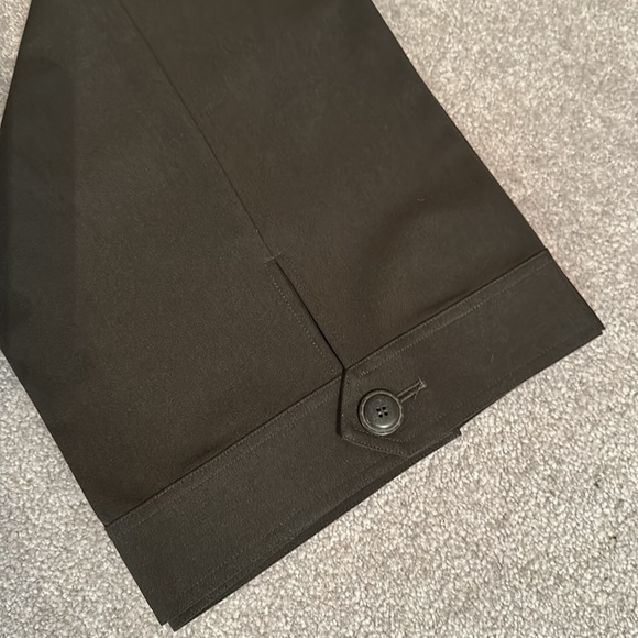 EUC WIDE LEG LADIES CROPPED PANTS 600west sz 12 in rich medium green - Picture 2 of 7